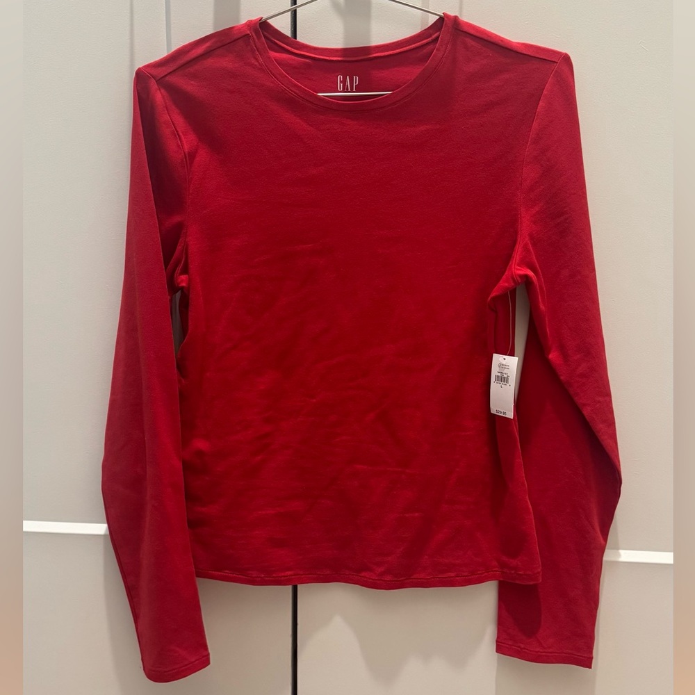 GAP closeknit Red Long Sleeve Top